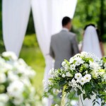 White flowers wedding decorations